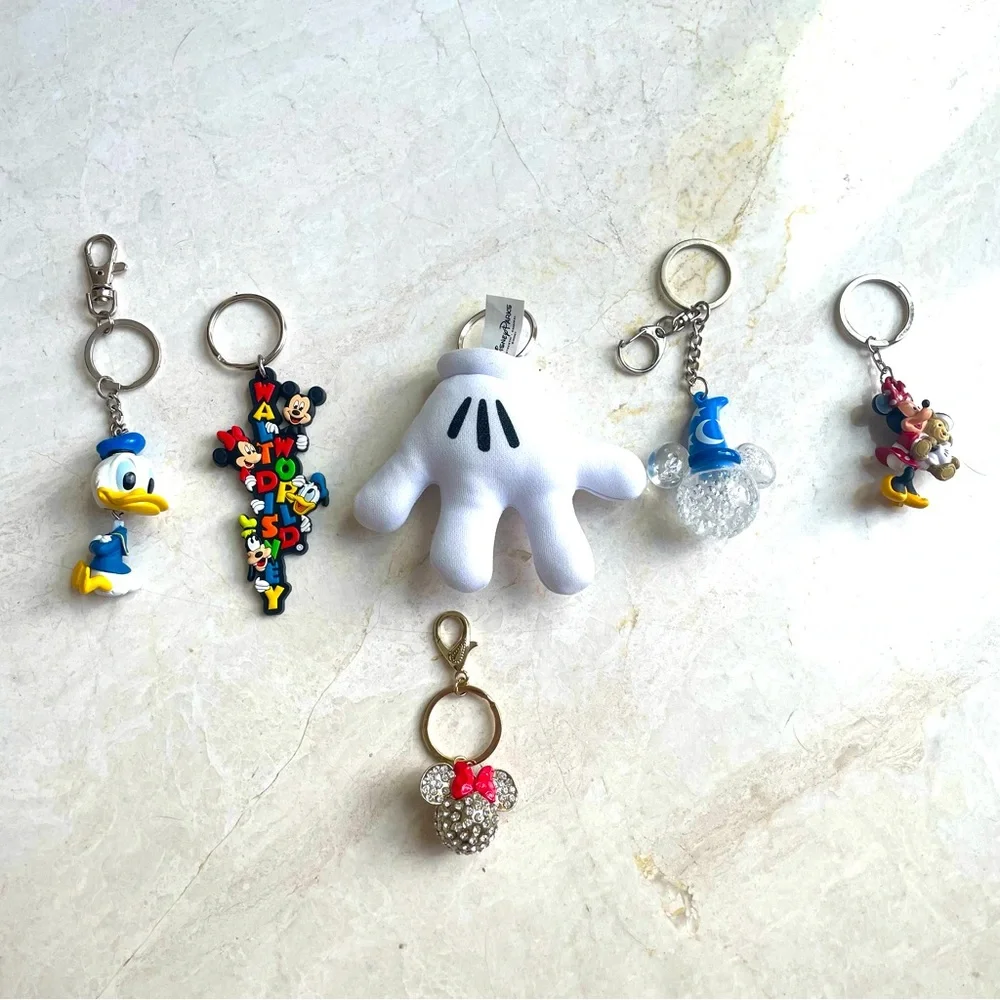 Authentic Disney keychain Mickey Mouse Mini Mouse Donald Duck